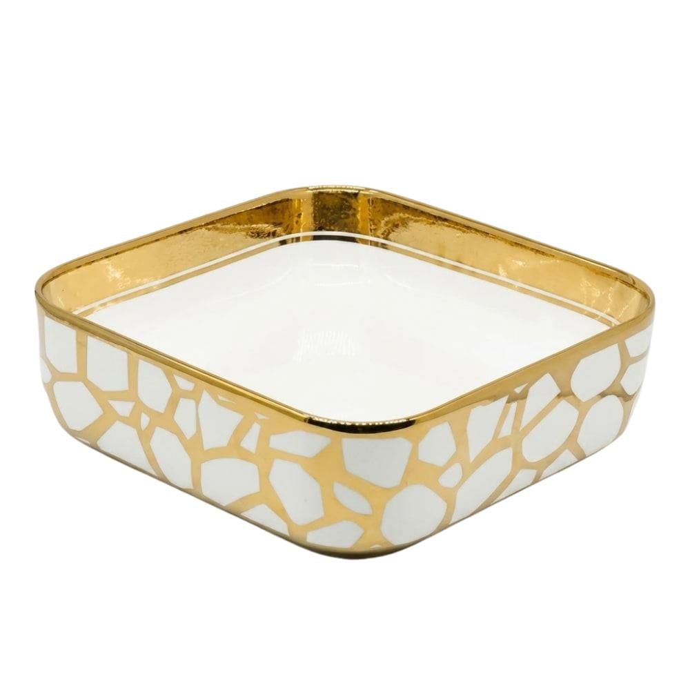 Arvitsa Tezgah Üstü Gold Beyaz Lavabo K06