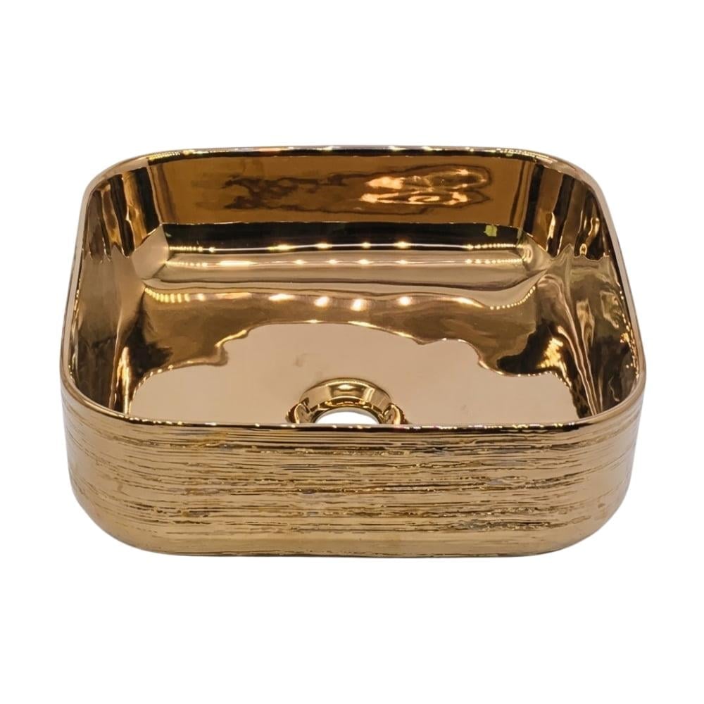 Arvitsa Tezgah Üstü Gold Lavabo KL01