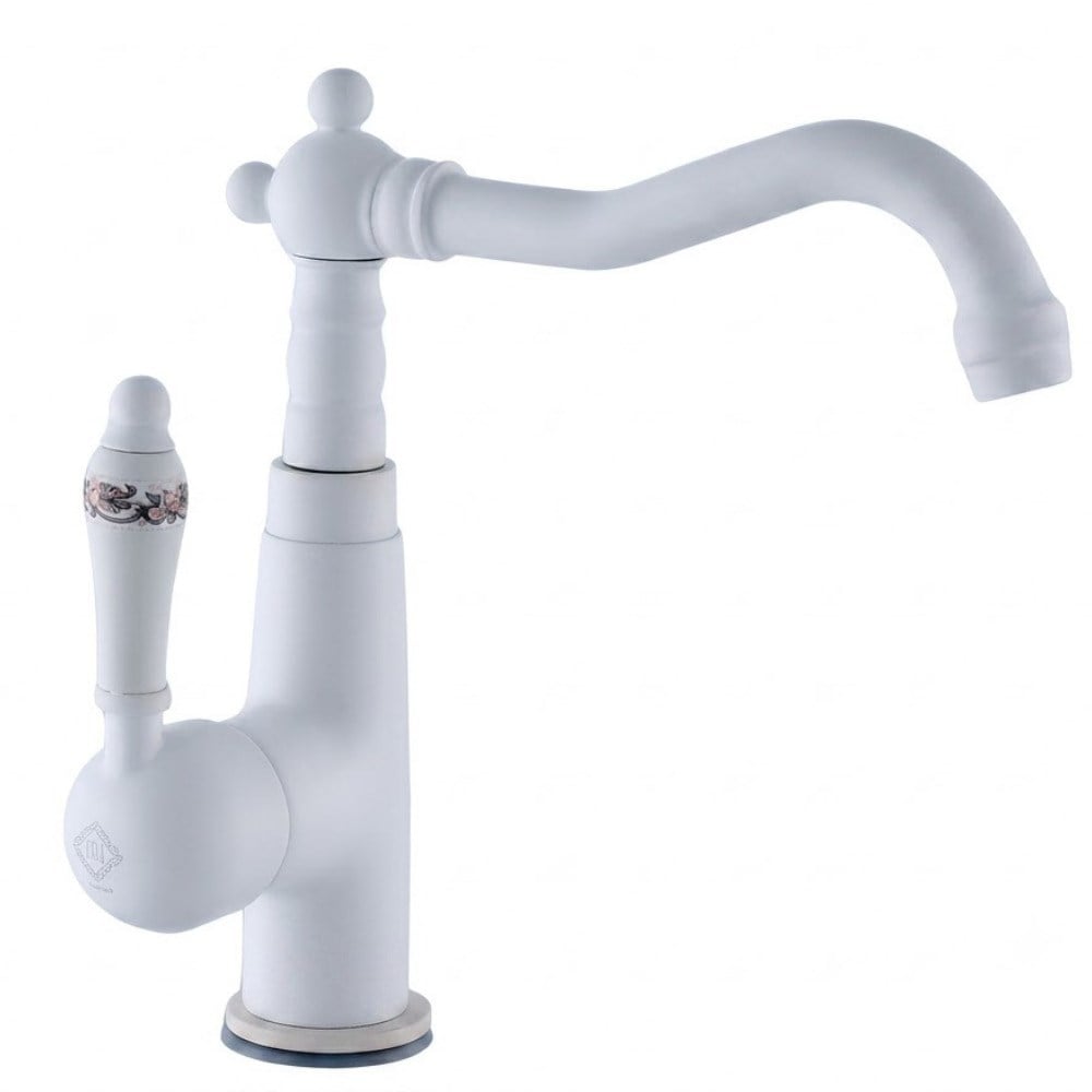 DGN Konsept Porselen Rustik Beyaz Lavabo Bataryası
