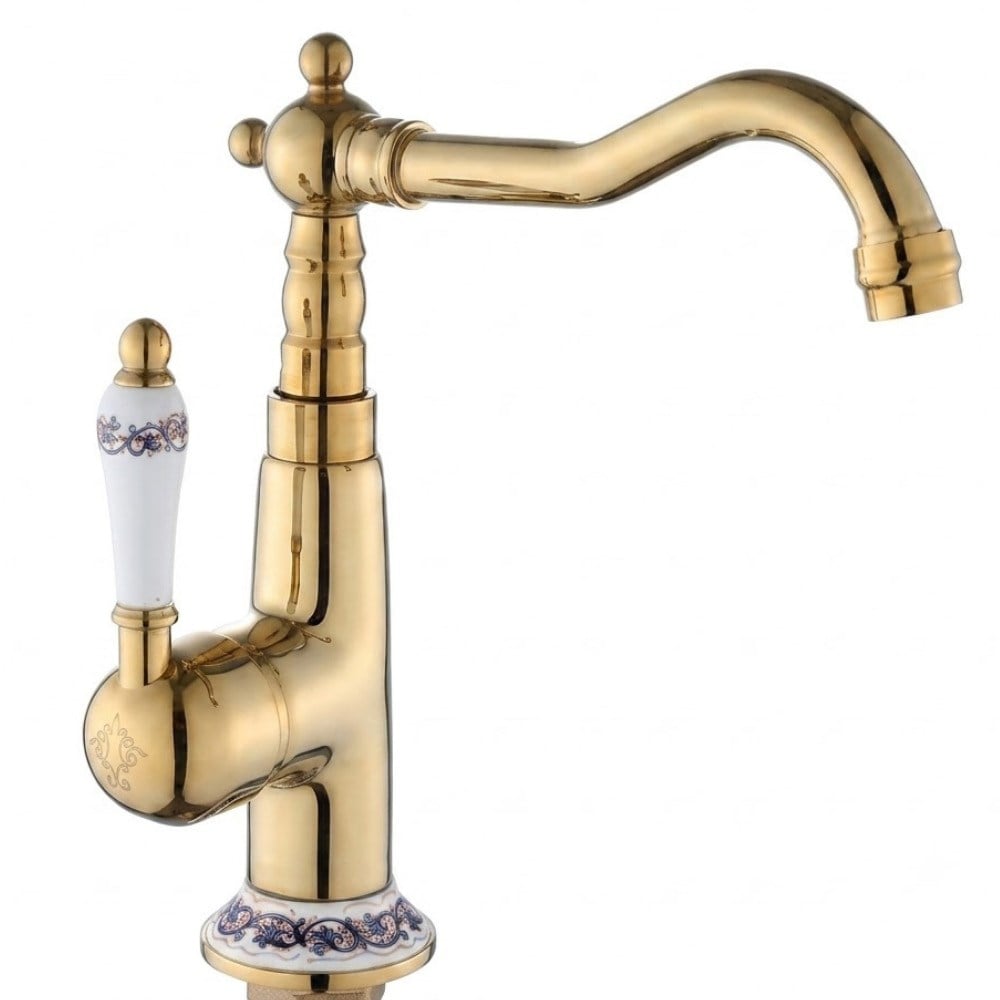 DGN Konsept Porselen Rustik Gold Lavabo Bataryası
