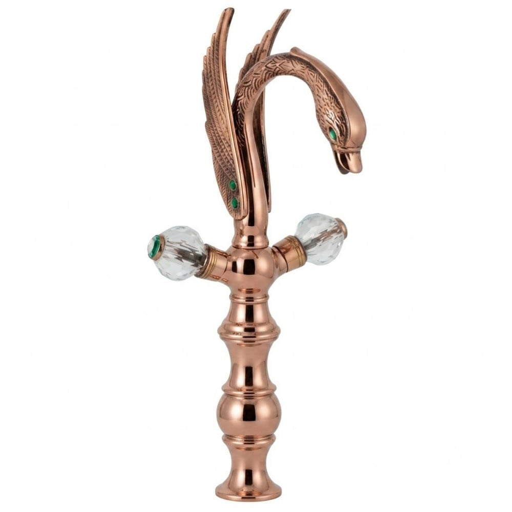 DGN Konsept Rose Gold Ördek Çanak Lavabo Bataryası