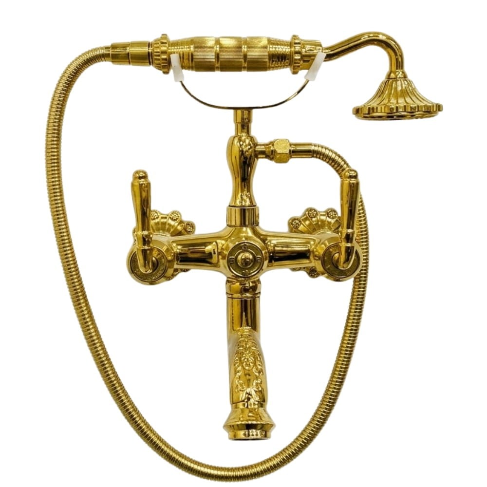 DGN Konsept Rustik Banyo Bataryası ve Duş Seti Gold