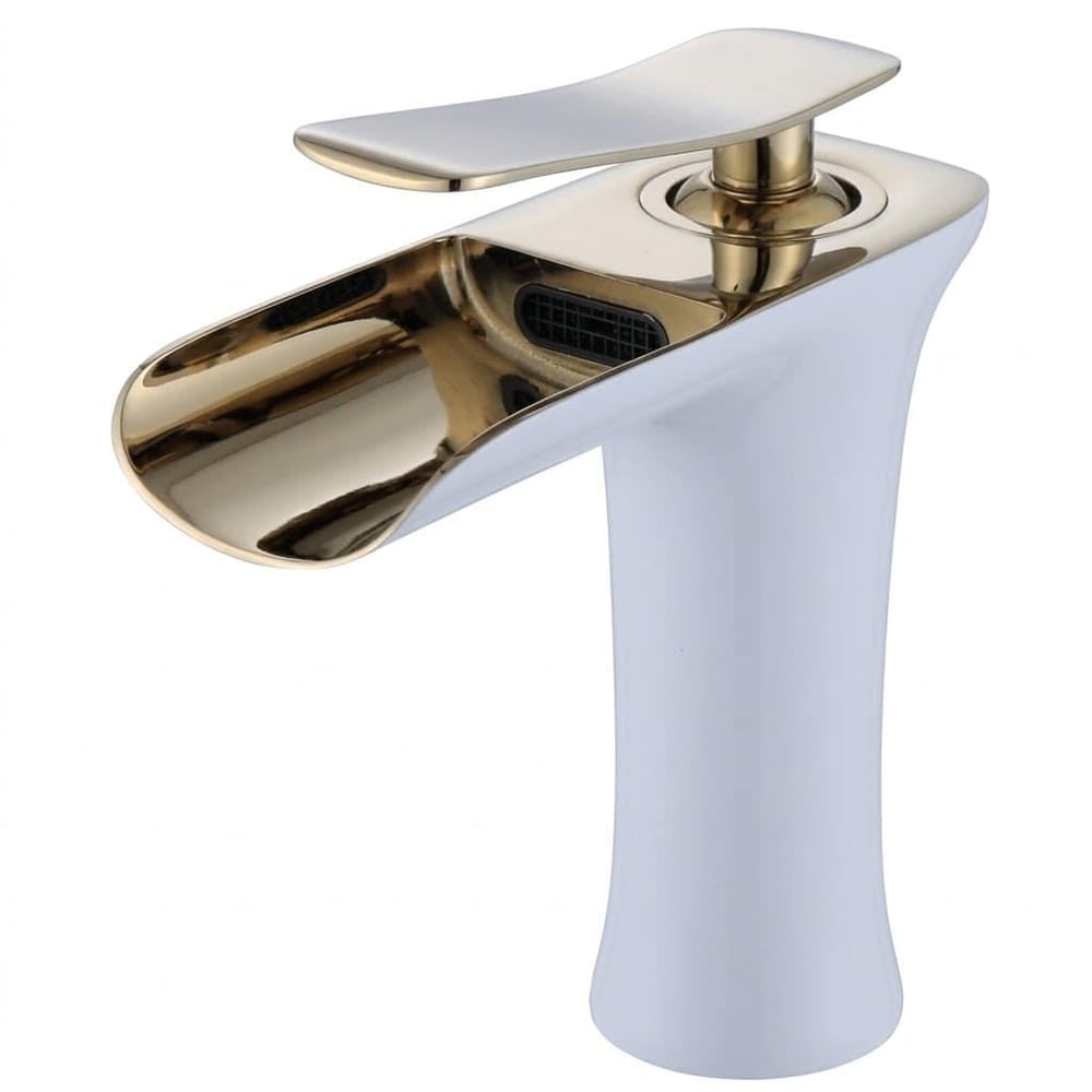FLEKO Victoria Lavabo Bataryası Gold-Beyaz