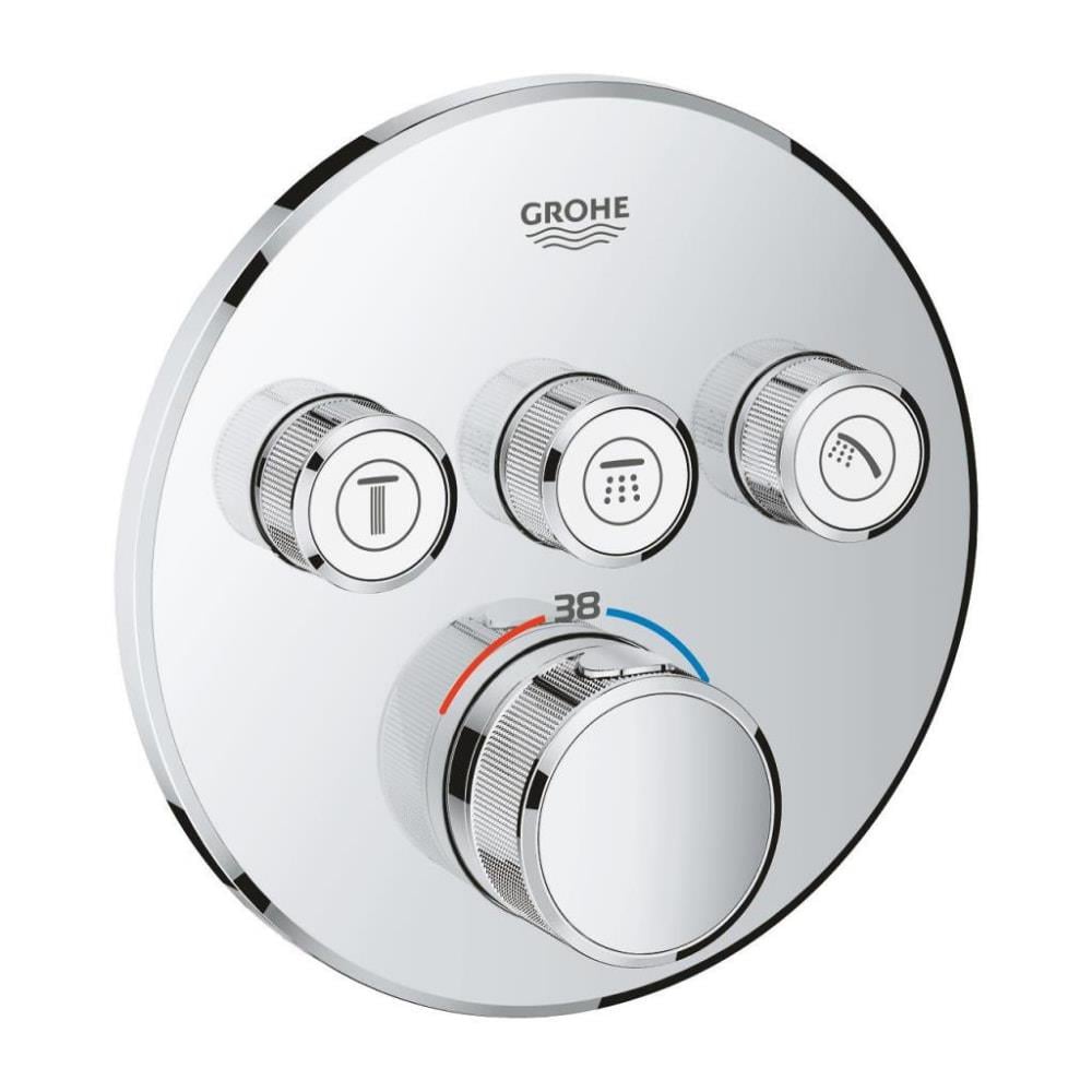 Grohe SmartControl Üç Yollu Yön Değiştiricili Ankastre Termostatik Duş Bataryası - 29121000