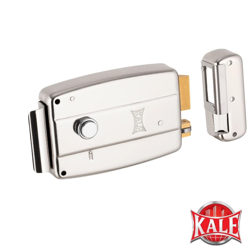 Kale 157 EL Elektrikli Trajlı Kilit 52mm 3 Anahtarlı Nikel
