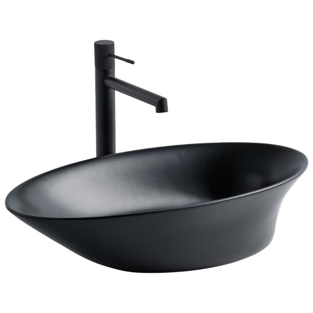 LENA Tezgah Üstü Lavabo Mat Siyah