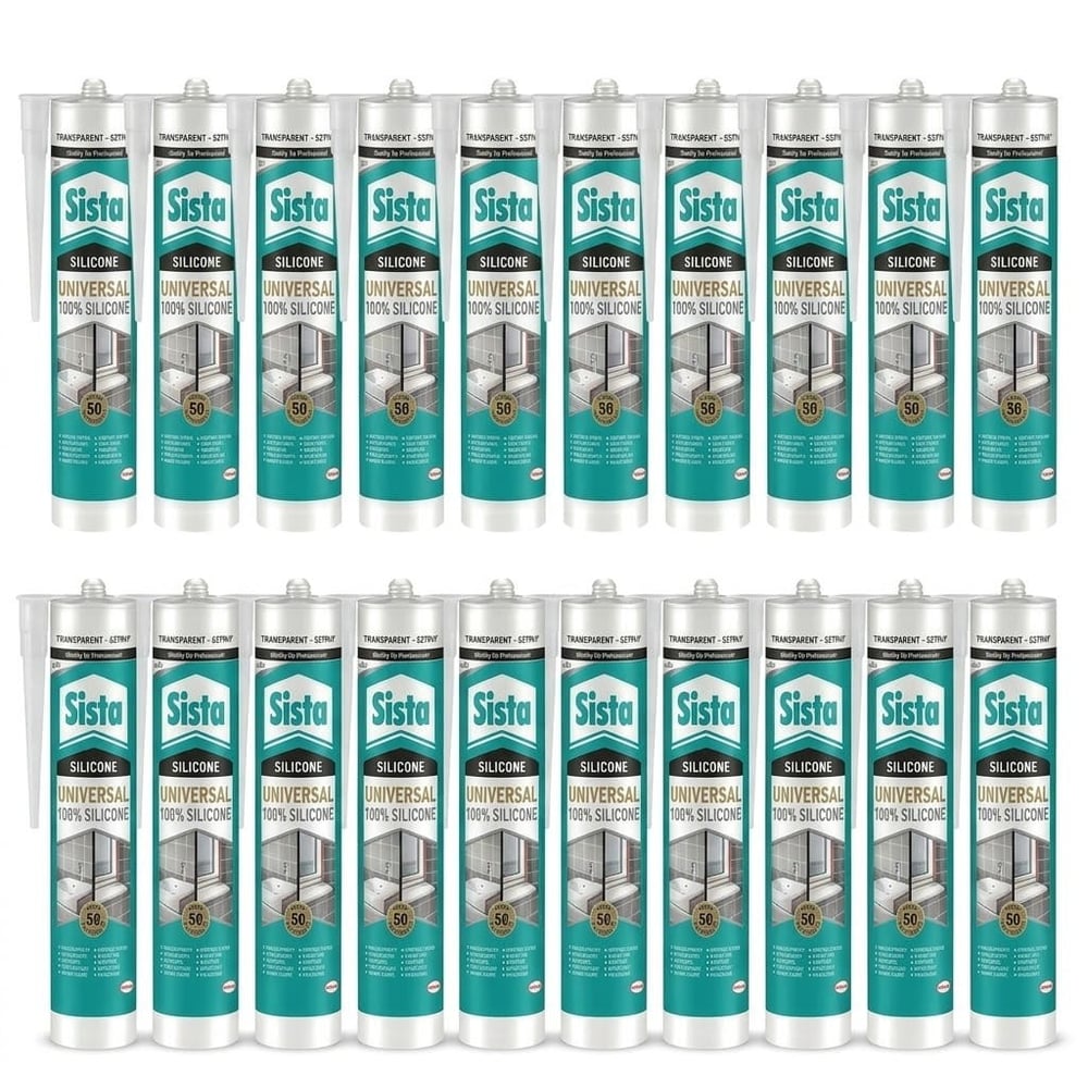 Sista Unıversal Şeffaf Silikon 280ML 1 Koli 20 Adet