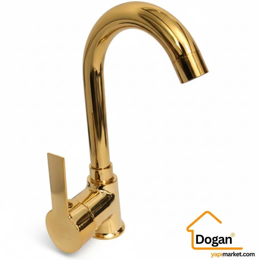 ÜnlüSu Delta Lavabo Bataryası Gold