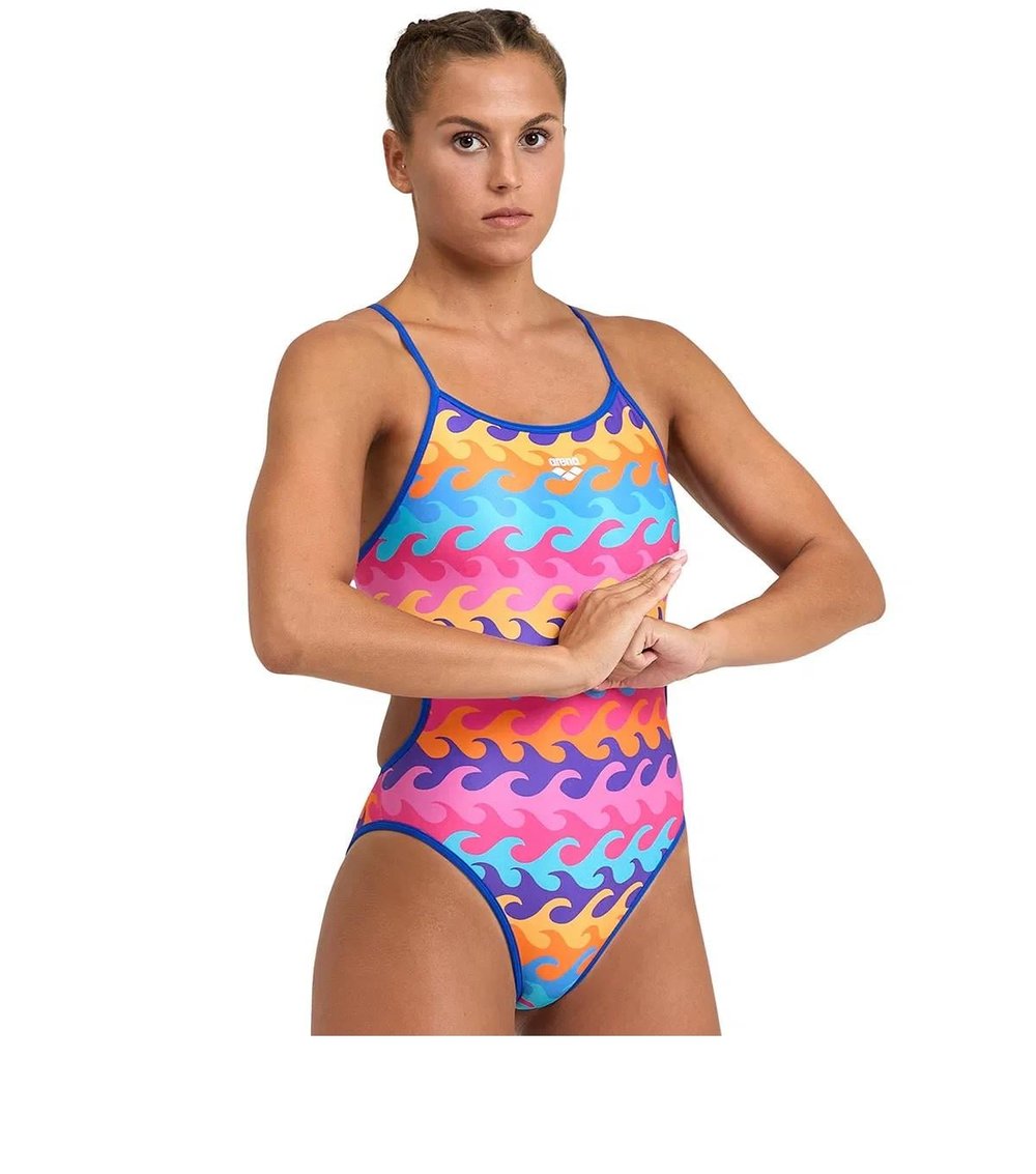 Arena Swimsuit Challenge Back Reversible Çift Taraflı Kadın Yüzücü Mayosu