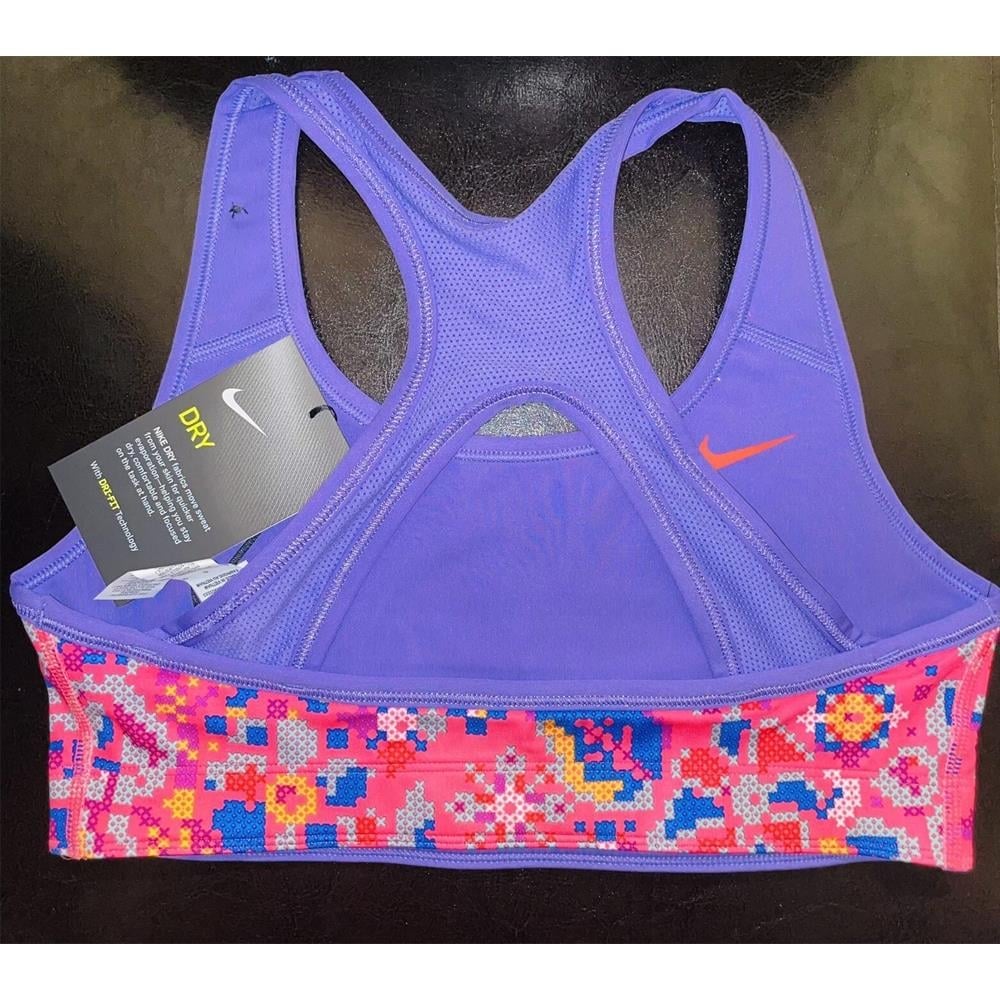 Nike Pro Classic Çift Taraflı Baskılı Kız Çocuk Spor Sütyeni