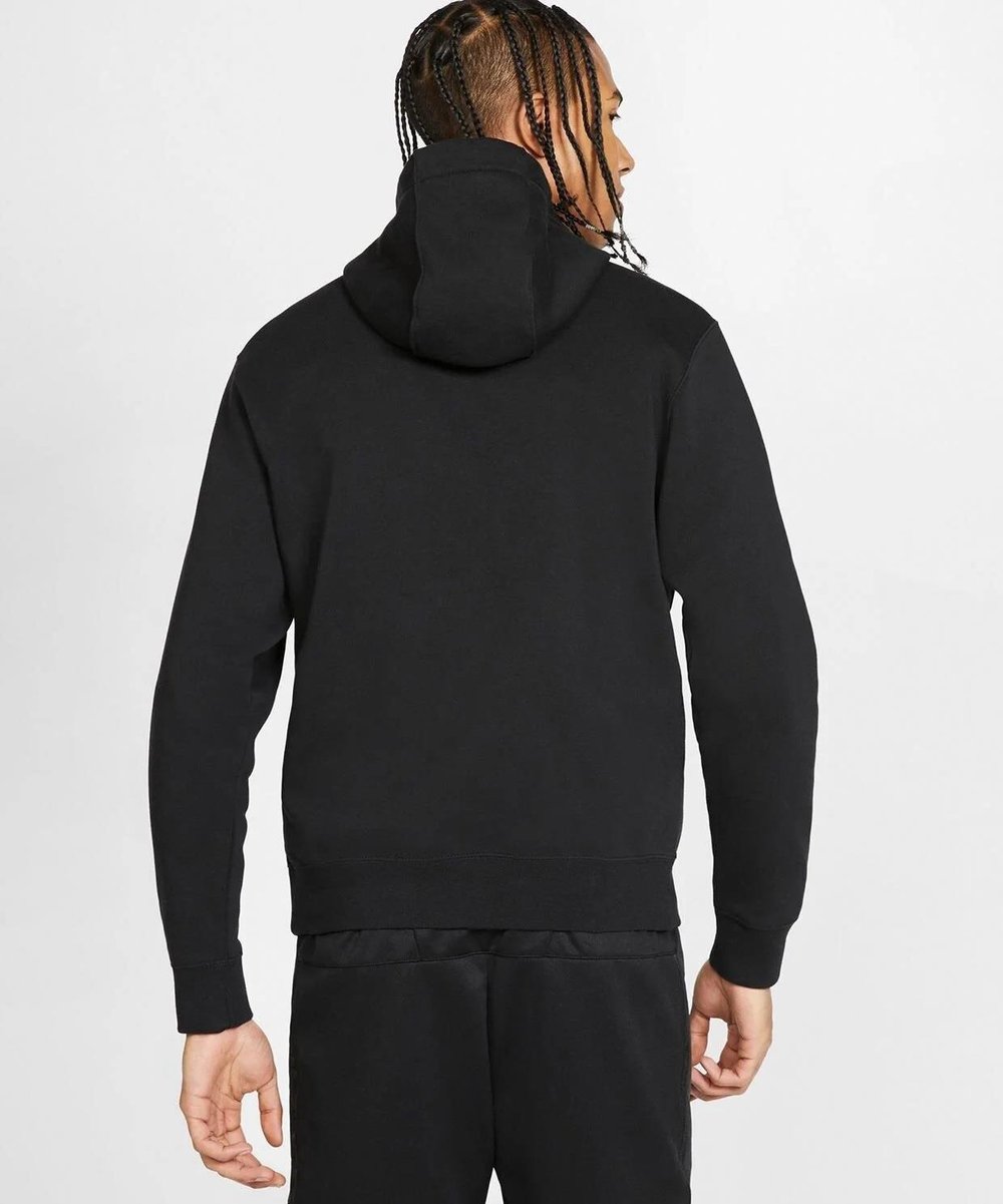 Nike Sportswear Club Hoodie Fz Bb Erkek Siyah Sweatshirt
