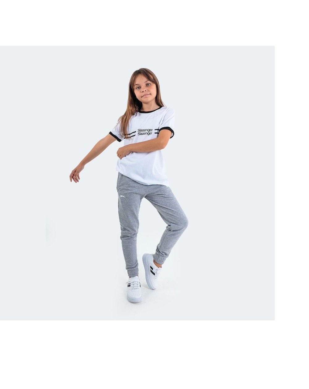 Slazenger DETLEV Unisex Çocuk Eşofman Altı Gri