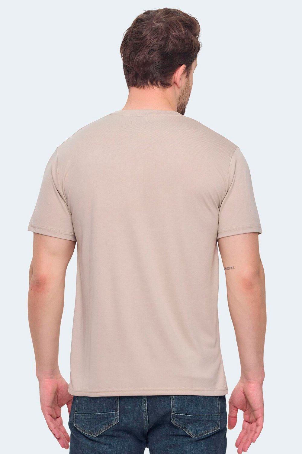 Slazenger KRATER Erkek Bej Tişört