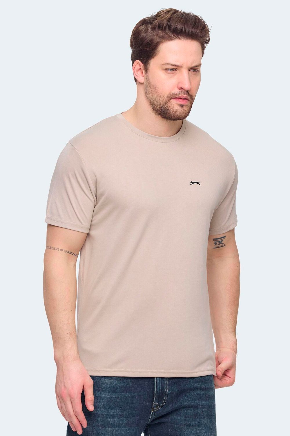 Slazenger KRATER Erkek Bej Tişört