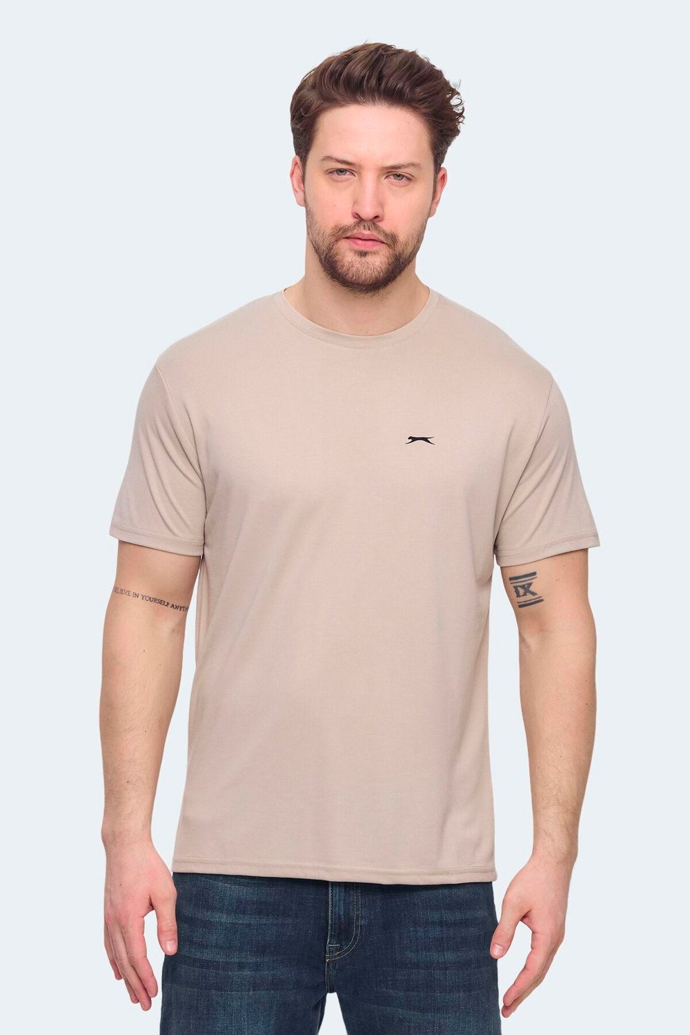 Slazenger KRATER Erkek Bej Tişört