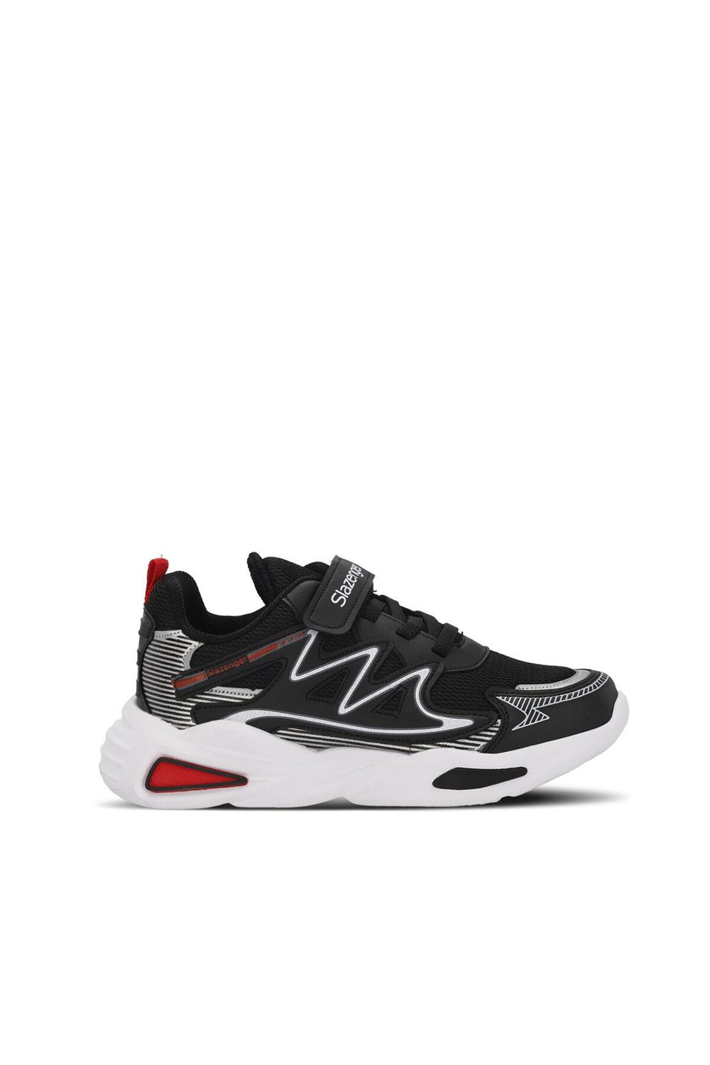 Slazenger KYRIE Erkek Çocuk Sneaker Ayakkabı Siyah / Kırmızı