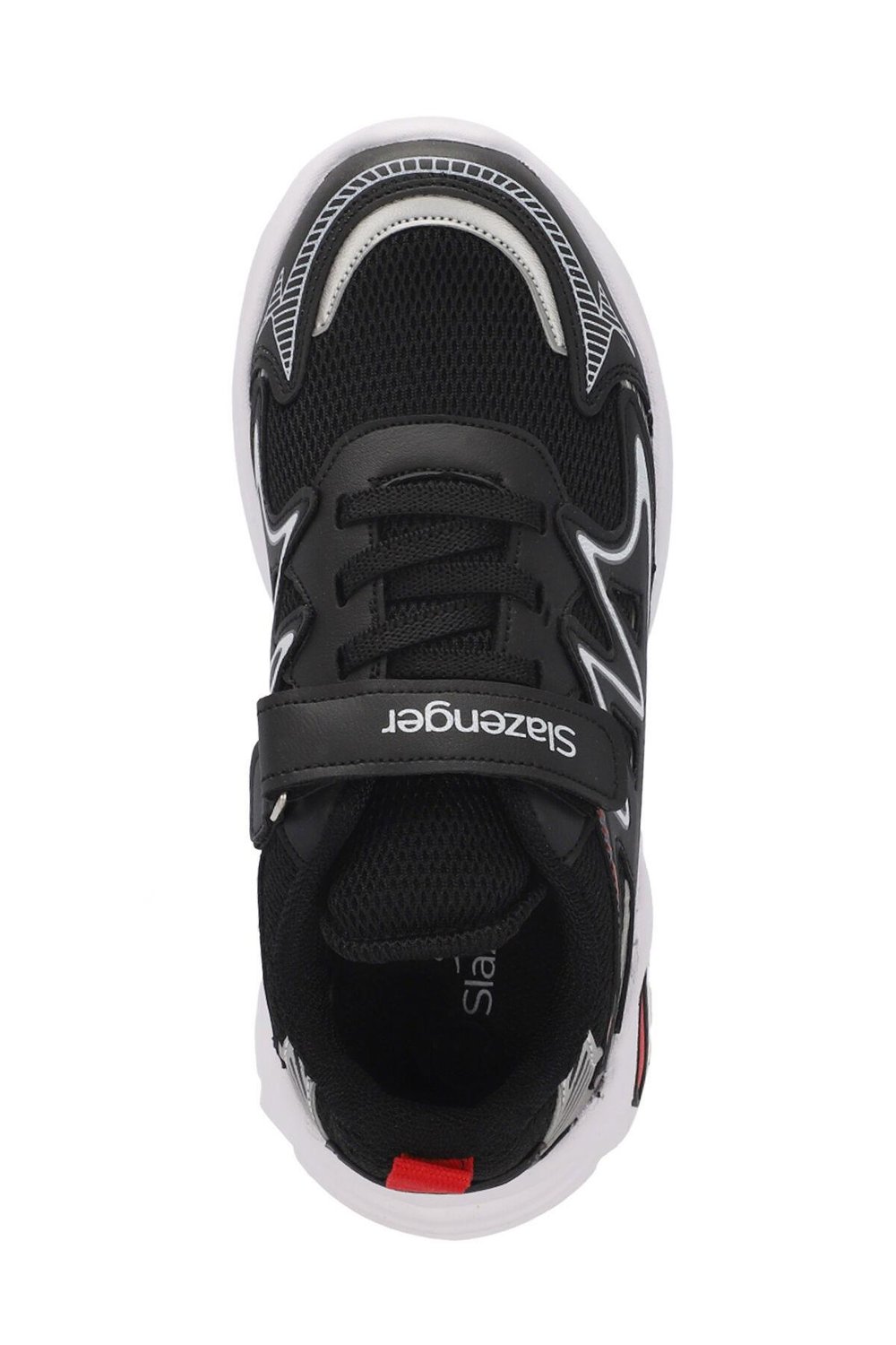 Slazenger KYRIE Erkek Çocuk Sneaker Ayakkabı Siyah / Kırmızı