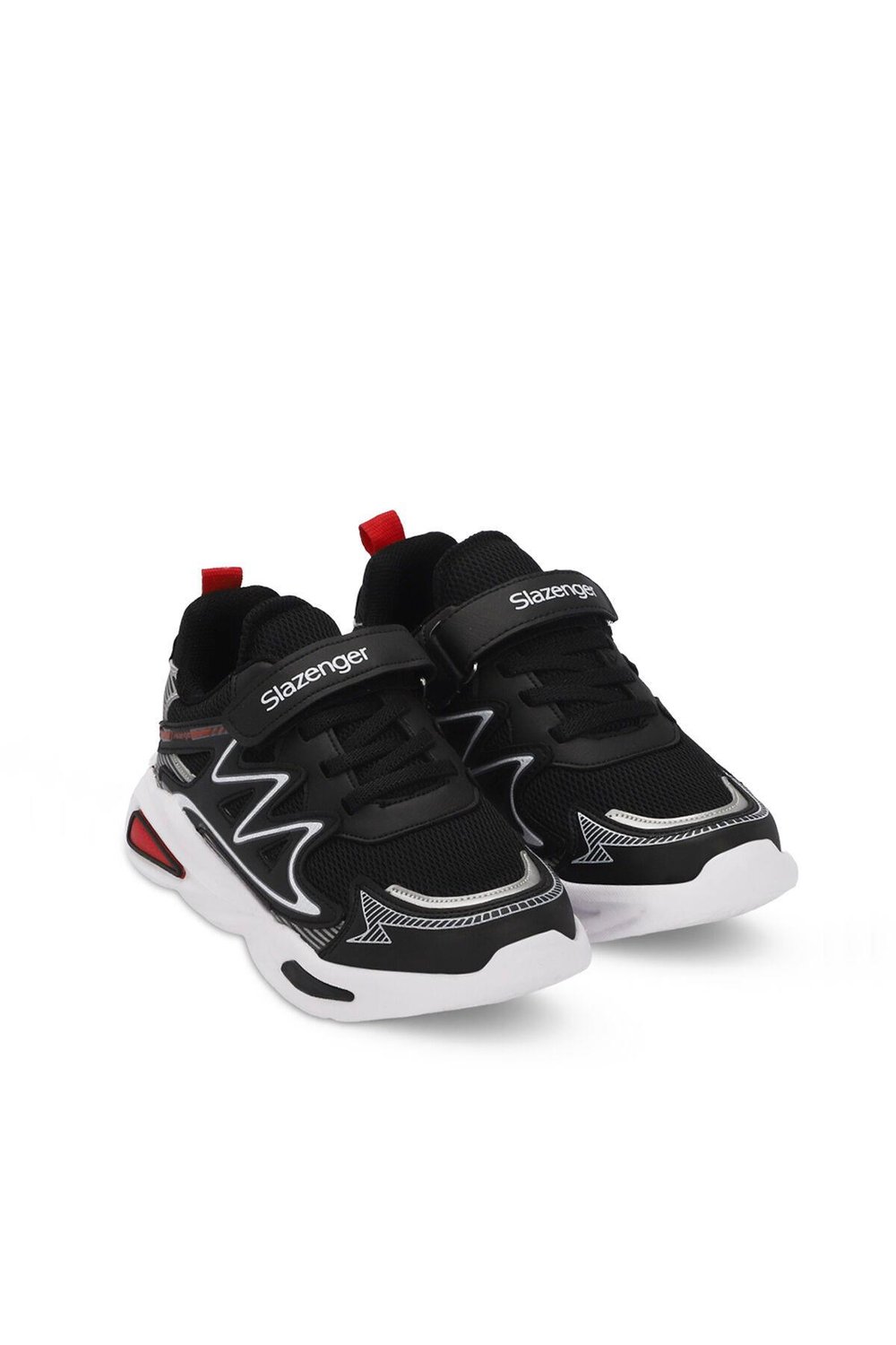 Slazenger KYRIE Erkek Çocuk Sneaker Ayakkabı Siyah / Kırmızı