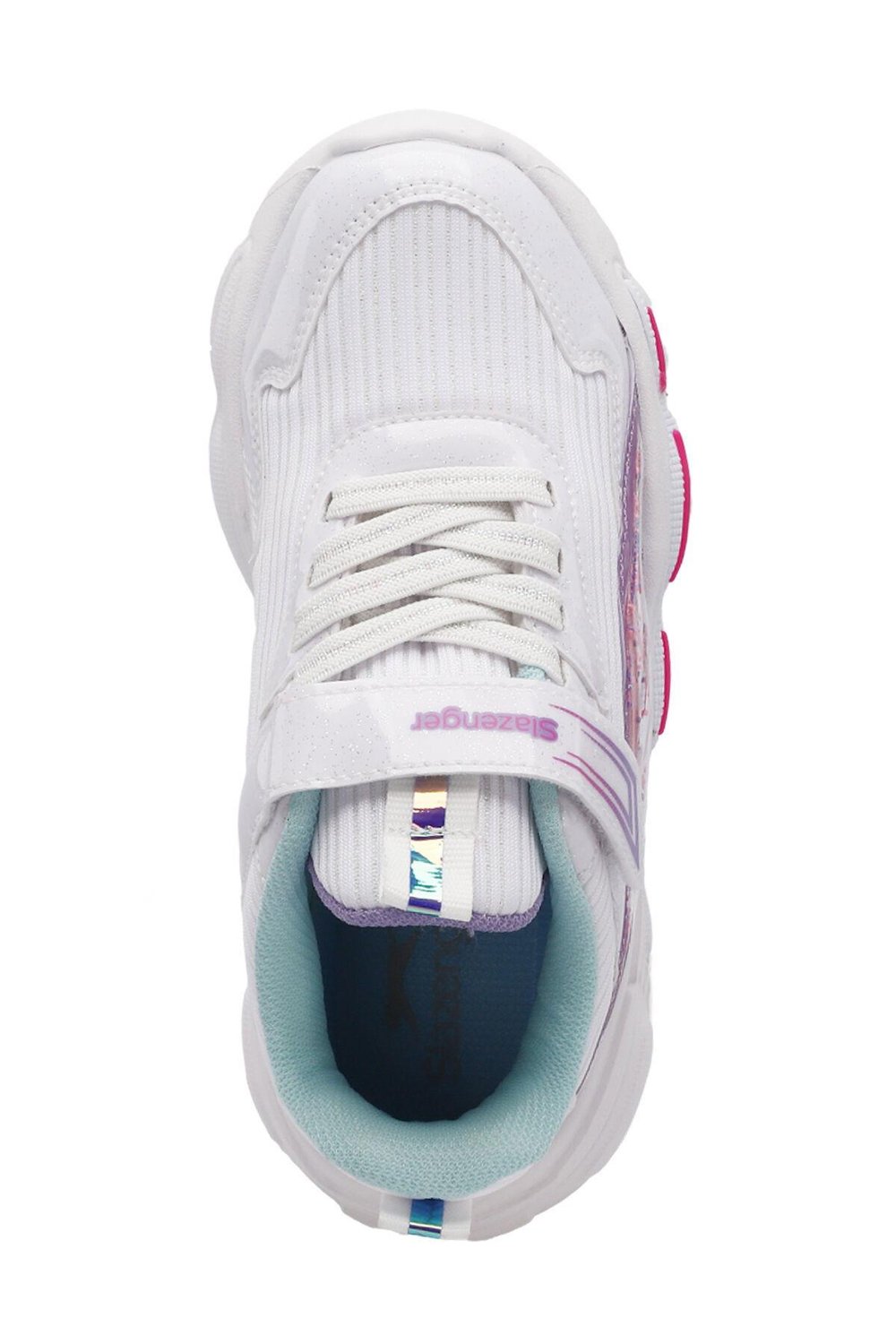 Slazenger NOELA Kız Çocuk Cırt Cırtlı Beyaz / Fuşya Günlük Spor Ayakkabısı
