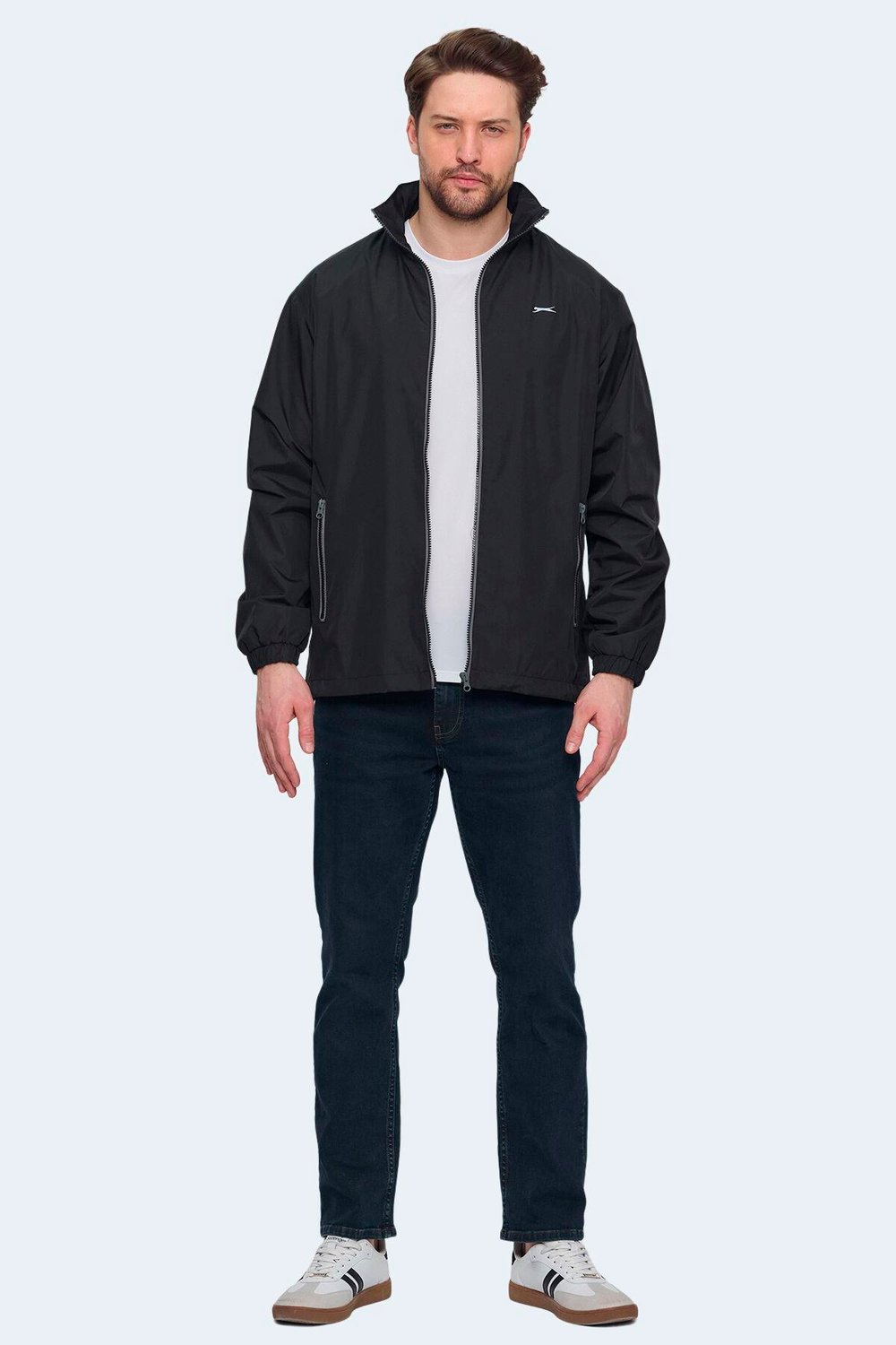 Slazenger RAREN Erkek Siyah Yağmurluk