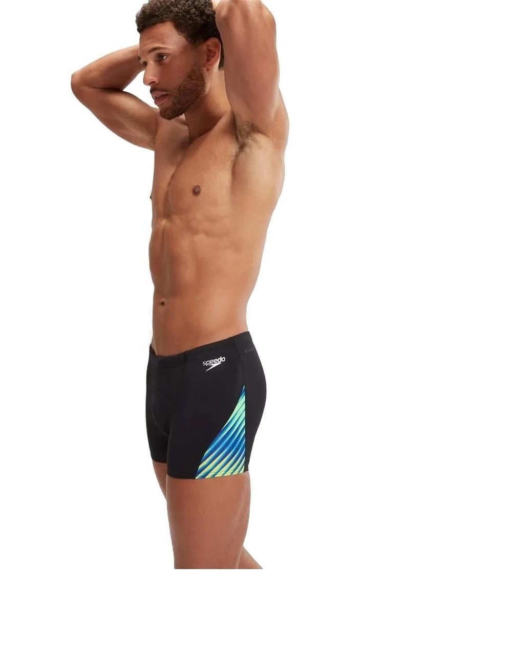 Speedo Allover Digi V-Cut Aquashort Erkek Yüzücü Mayosu