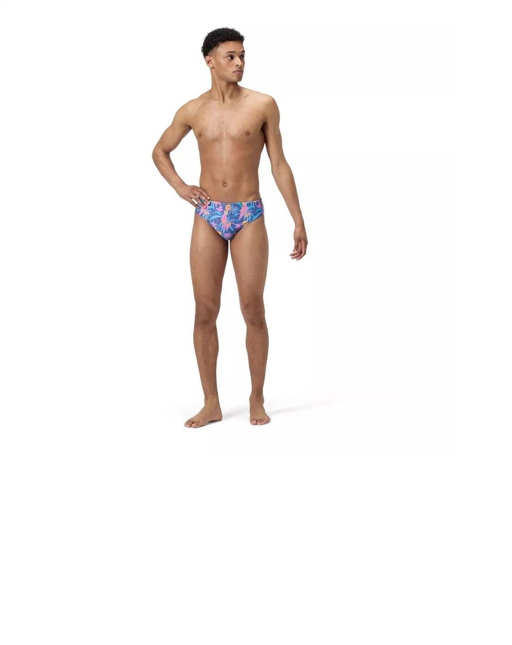 Speedo Allover Digital Brief 8 CM Erkek Slip Mayo