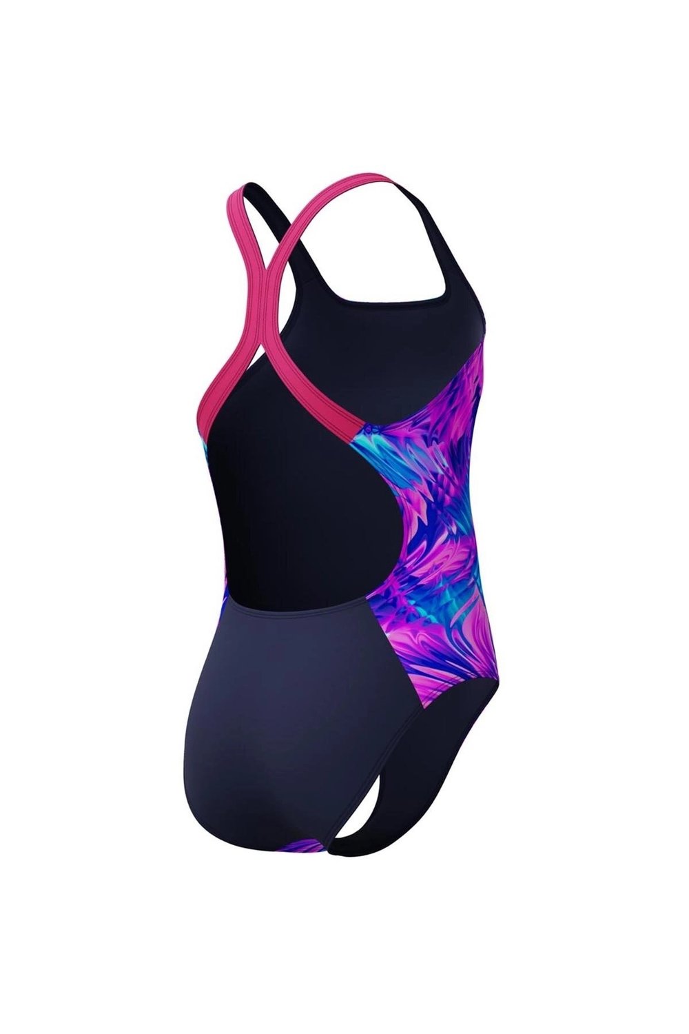 Speedo Powerback Baskılı Kız Çocuk Mayosu Baskılı 