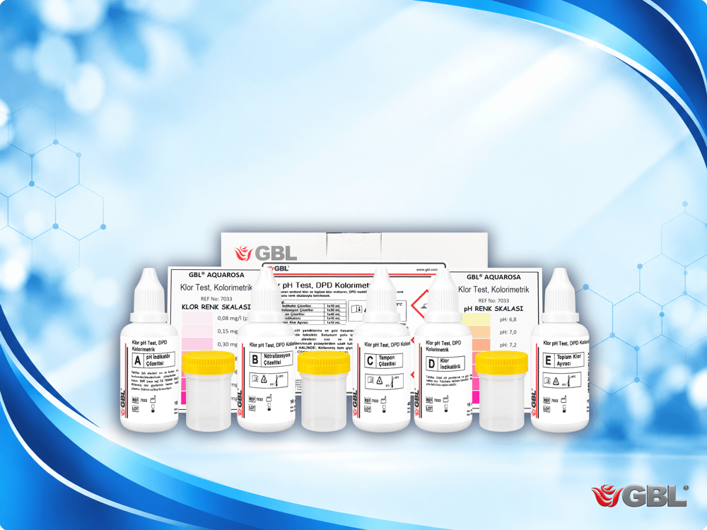 Klor pH Test, DPD Kolorimetrik, 50 ml