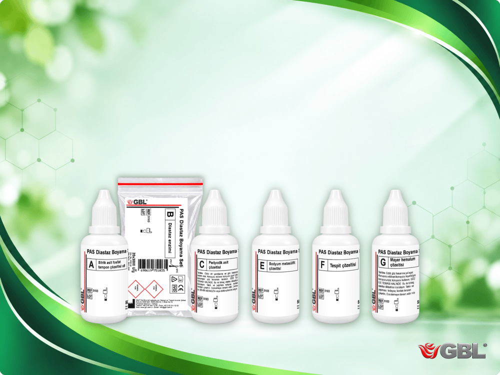Periyodik Asit Schiff (PAS) Diastaz Boyama Seti, 50 ml, 100 Test