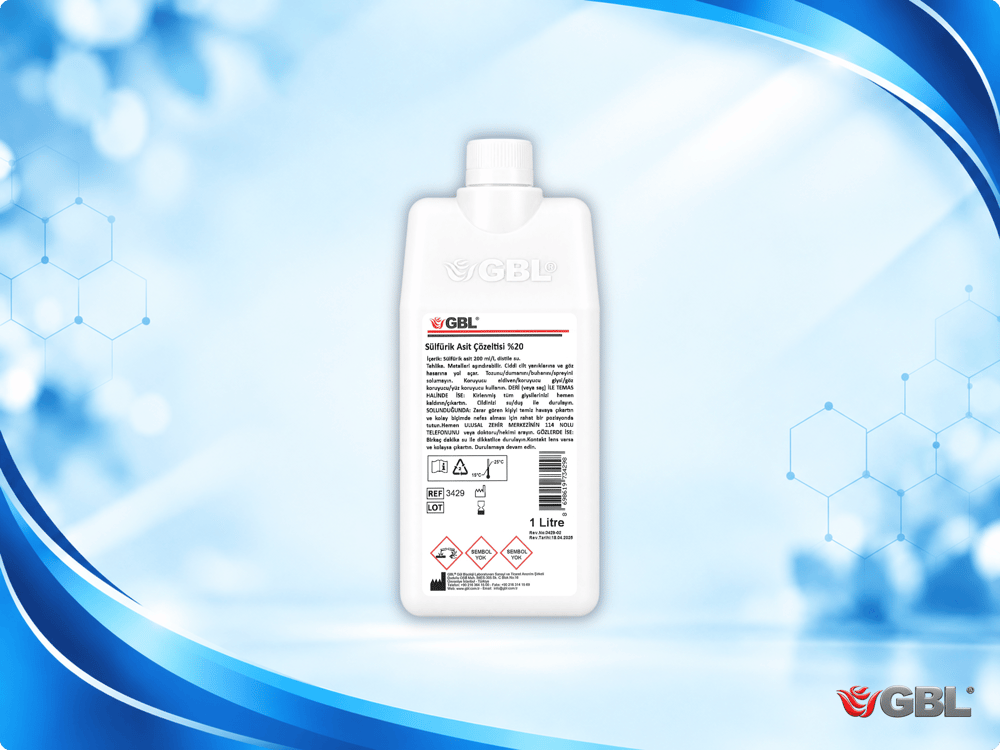 Sülfürik Asit Çözeltisi %20, 1000 ml