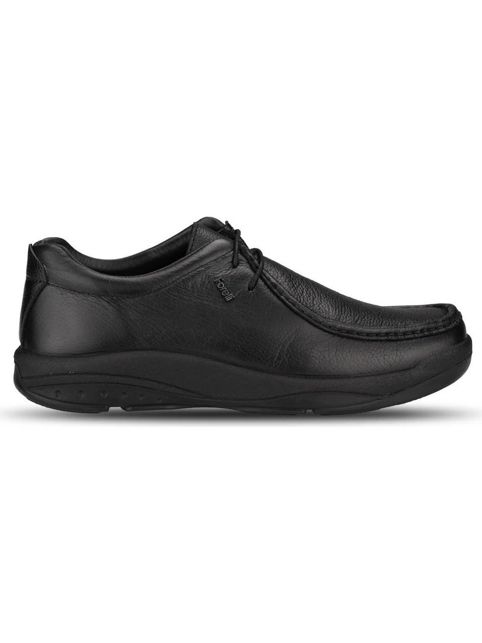 Forelli Bozca G Siyah Erkek Günlük Comfort Ortopedi Deri Casual Ayakkabı