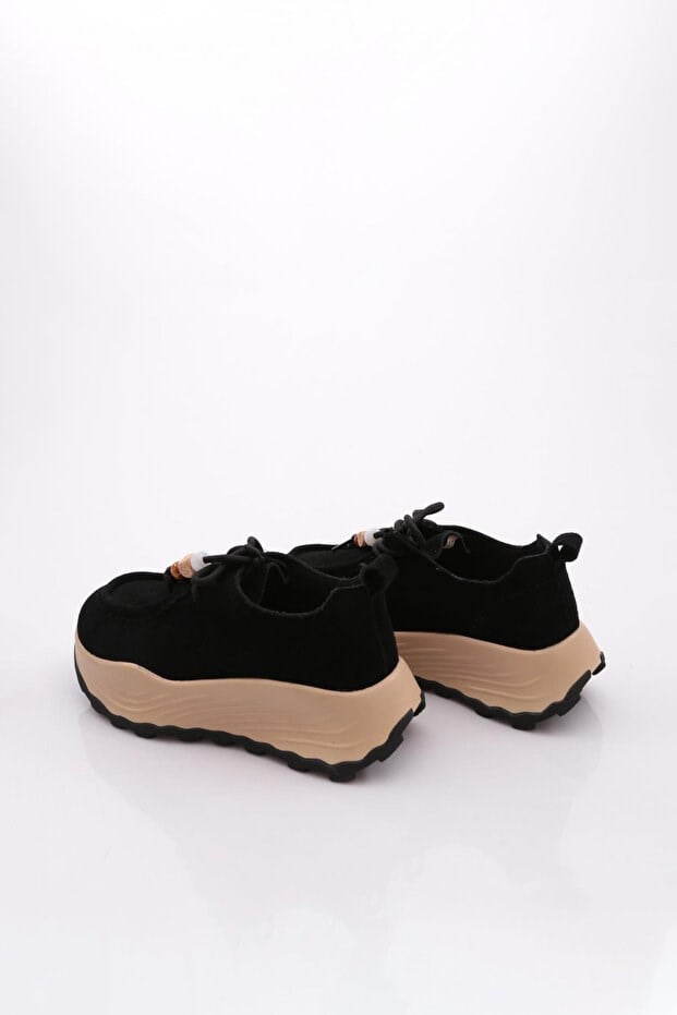 Guja 26K335 Siyah Süet Kadın Sneaker