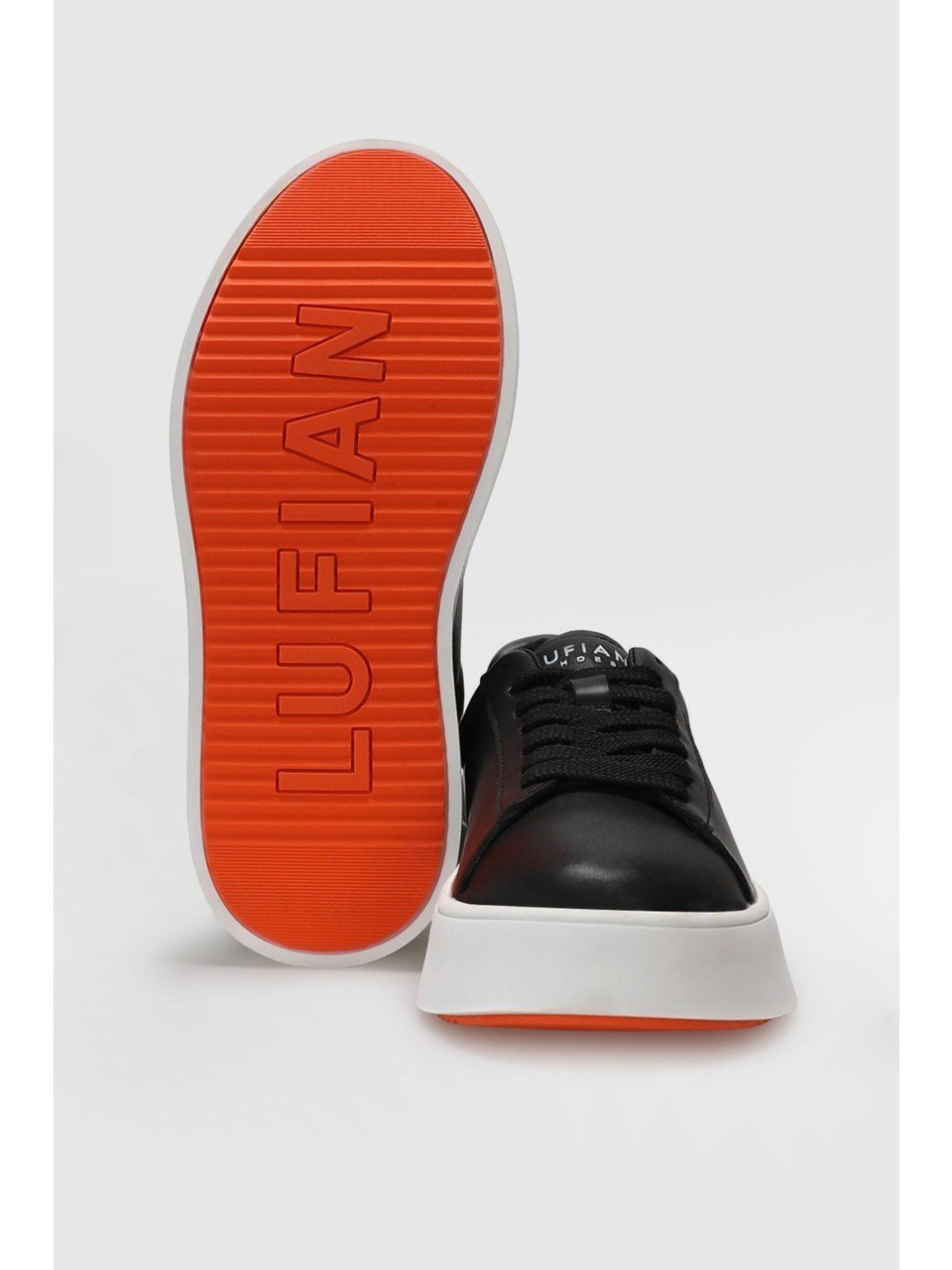 Lufian 111230254 Anton Siyah-Beyaz Erkek Sneaker