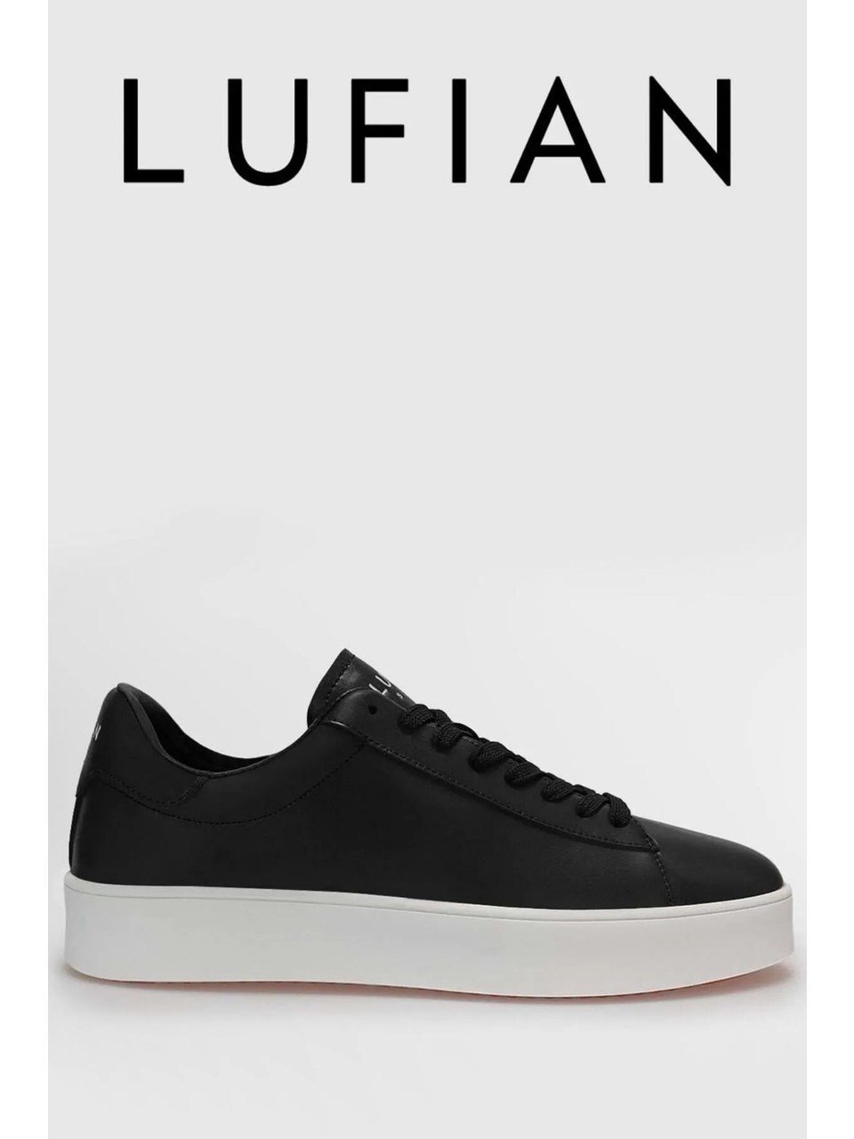 Lufian 111230254 Anton Siyah-Beyaz Erkek Sneaker