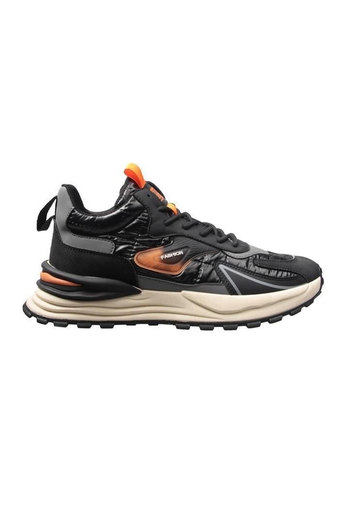 M.P 232-1235 Siyah-Turuncu Erkek Günlük Sneakers