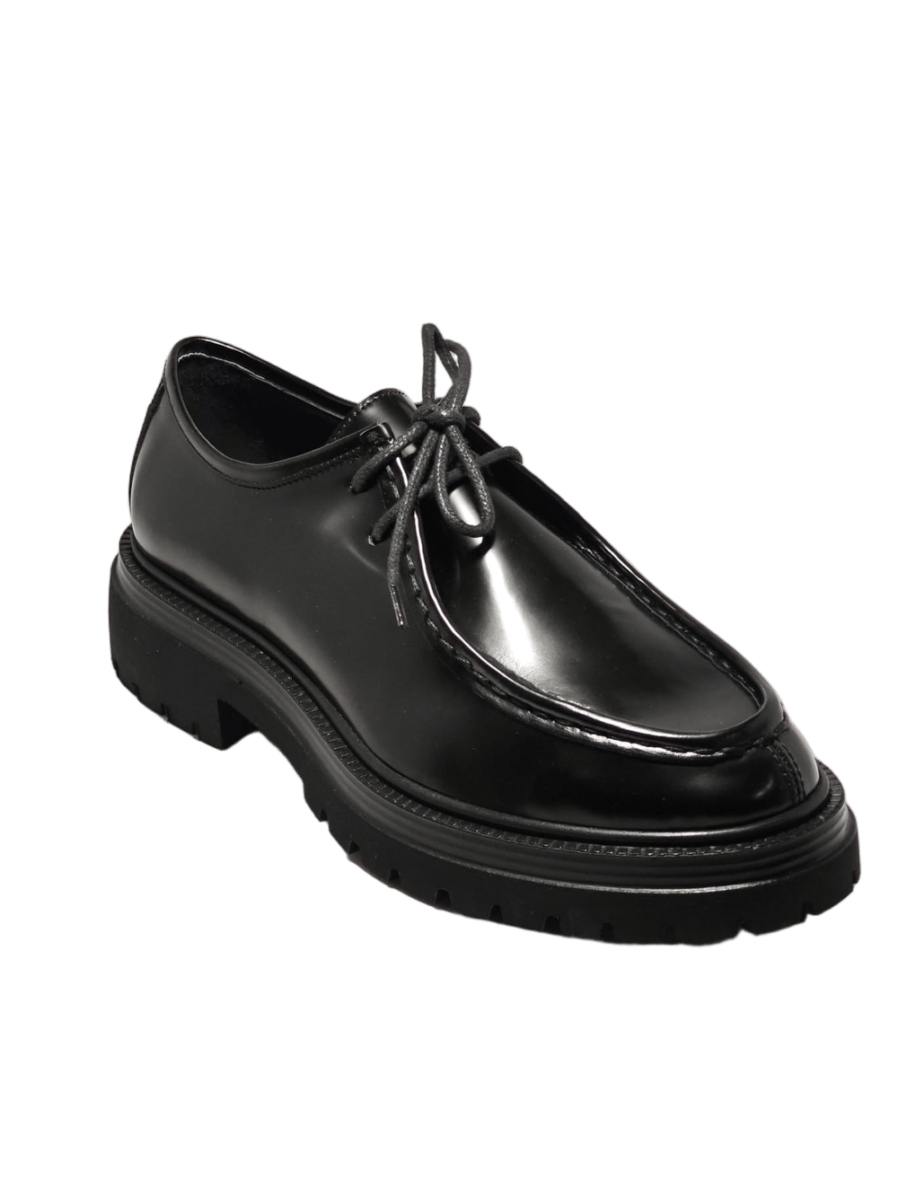 Tetri 0624 Alviso Longo Hakiki Deri El Yapımı Erkek Siyah Açma Casual Ayakkabı