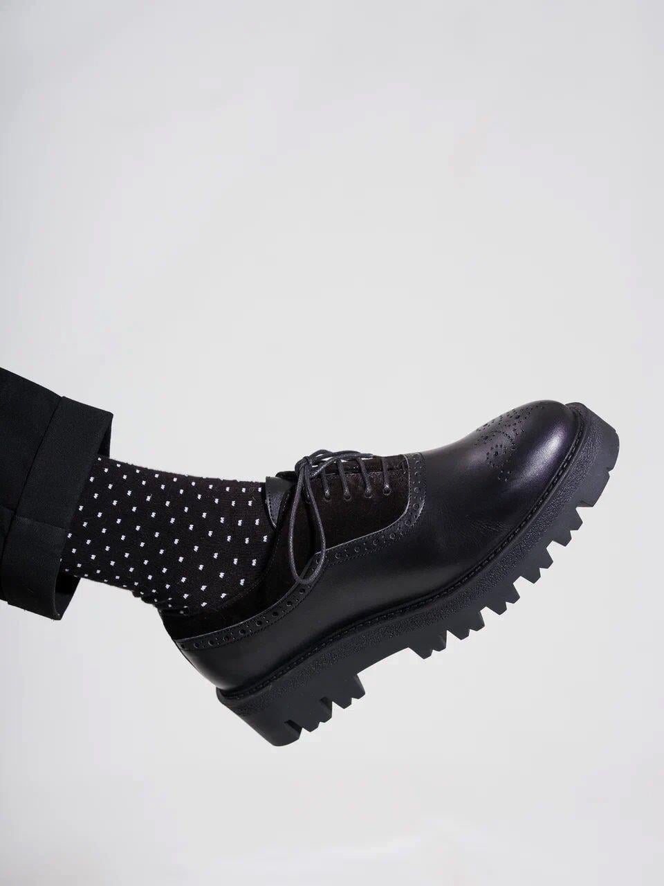Tetri CL029 Edwin Model Gerçek Deri El Yapımı Erkek Siyah Casual Ayakkabı