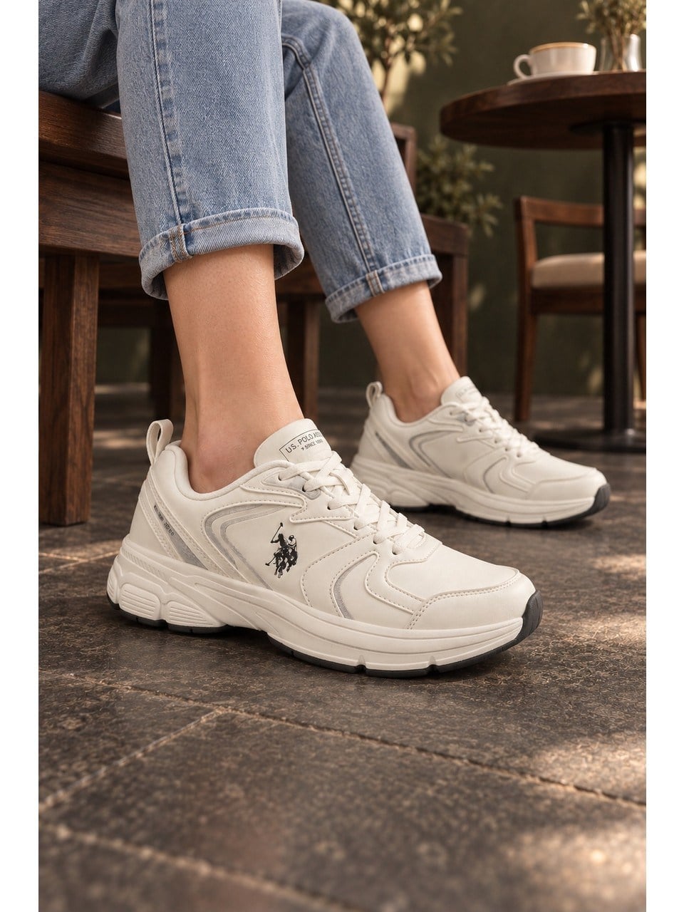 Us Polo Assn. Solen 6pr 102695863 Beyaz Kadın Günlük Sneaker