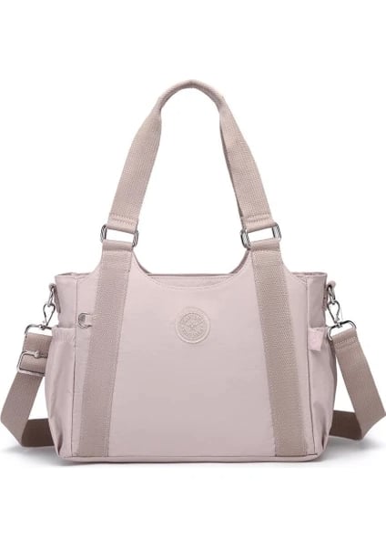 Smart Bags Kadın Omuz Çantası Krinkıl Kumaş  1163 Kum 