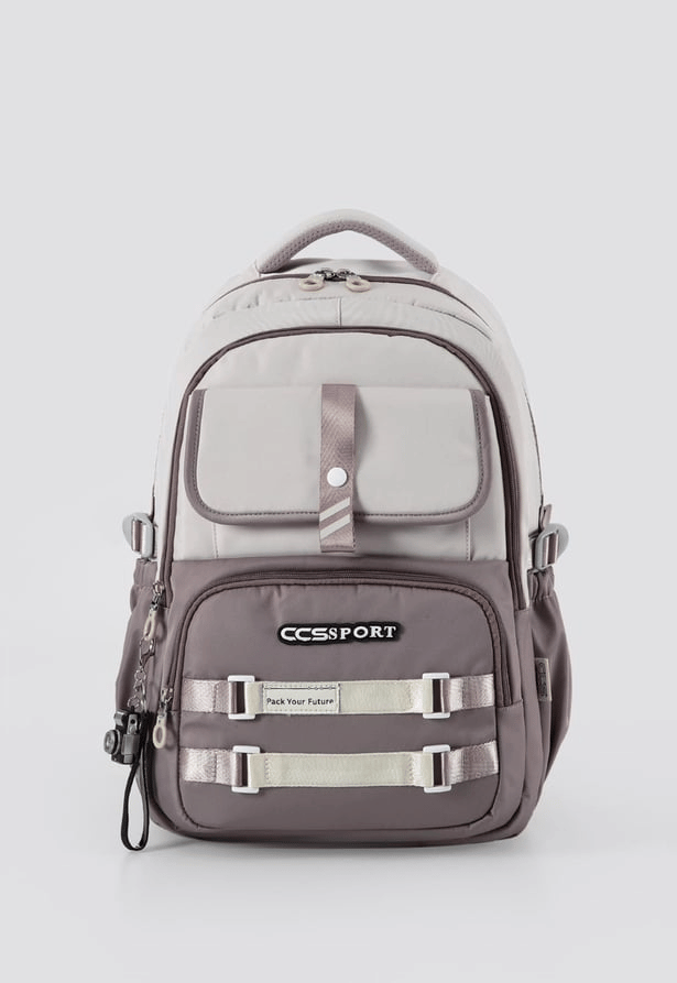 ÇÇS 51952 Okul Çantası Gri Kahve