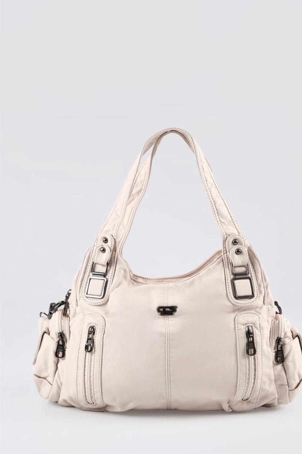 ÇÇS 17651 Kadın Omuz Çantası KREM