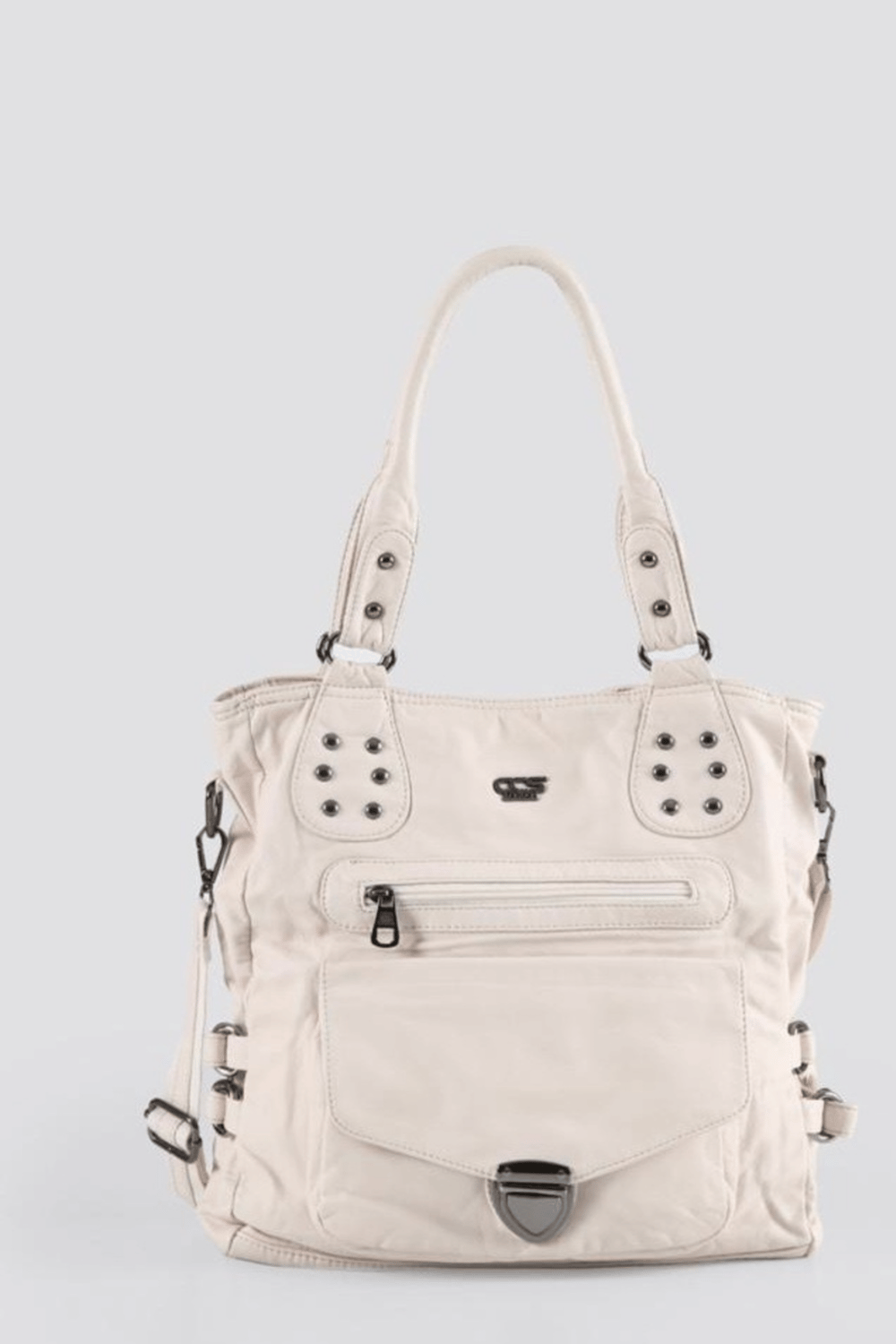 ÇÇS 17647 Kadın Omuz Ve Sırt Çantası beyaz