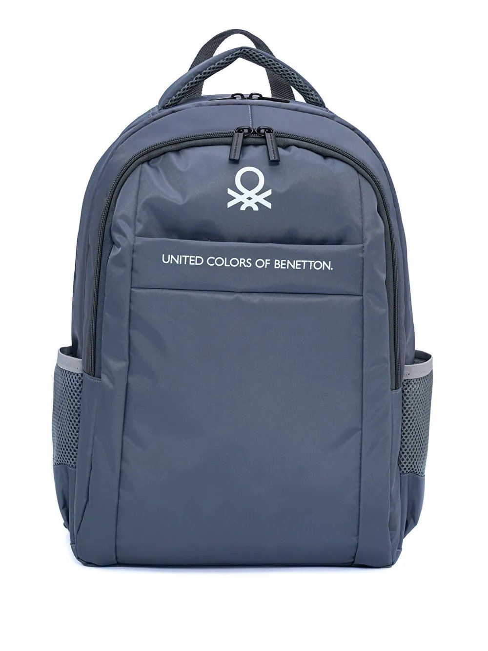 United Colors of Benetton Gri Unisex Okul Sırt Çantası - Ortaokul Lise 