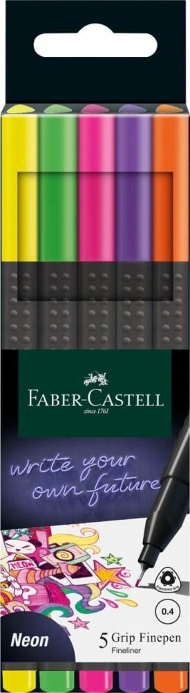 FABERFABER CASTELL NEON 5 Lİ GRİP FİNEPEN