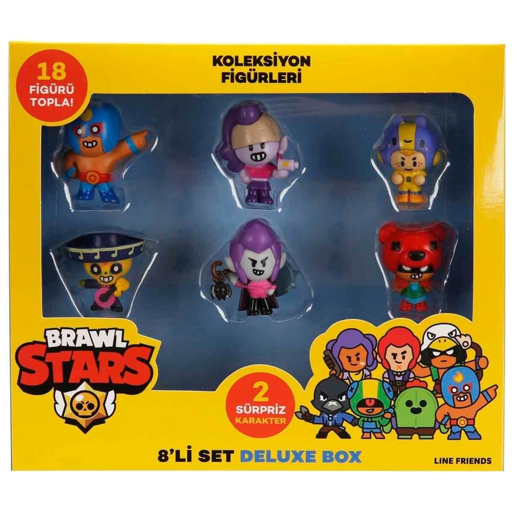 NECO PMI/ BRW2070 BRAWL STARS 8 Lİ DELÜKS FİGÜR ASORTİ