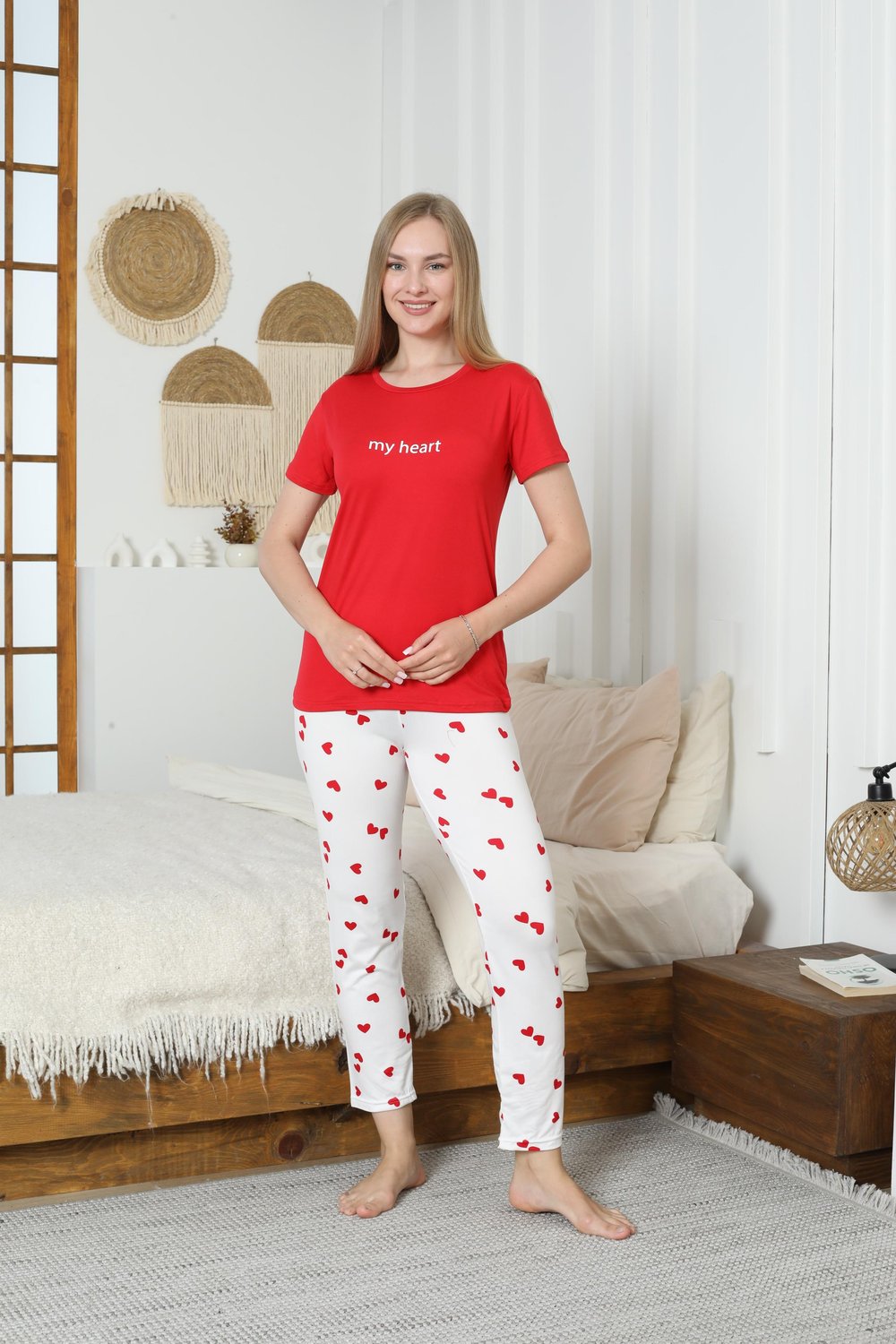 Kadın Milan Kısa Kol Pijama Takımı
