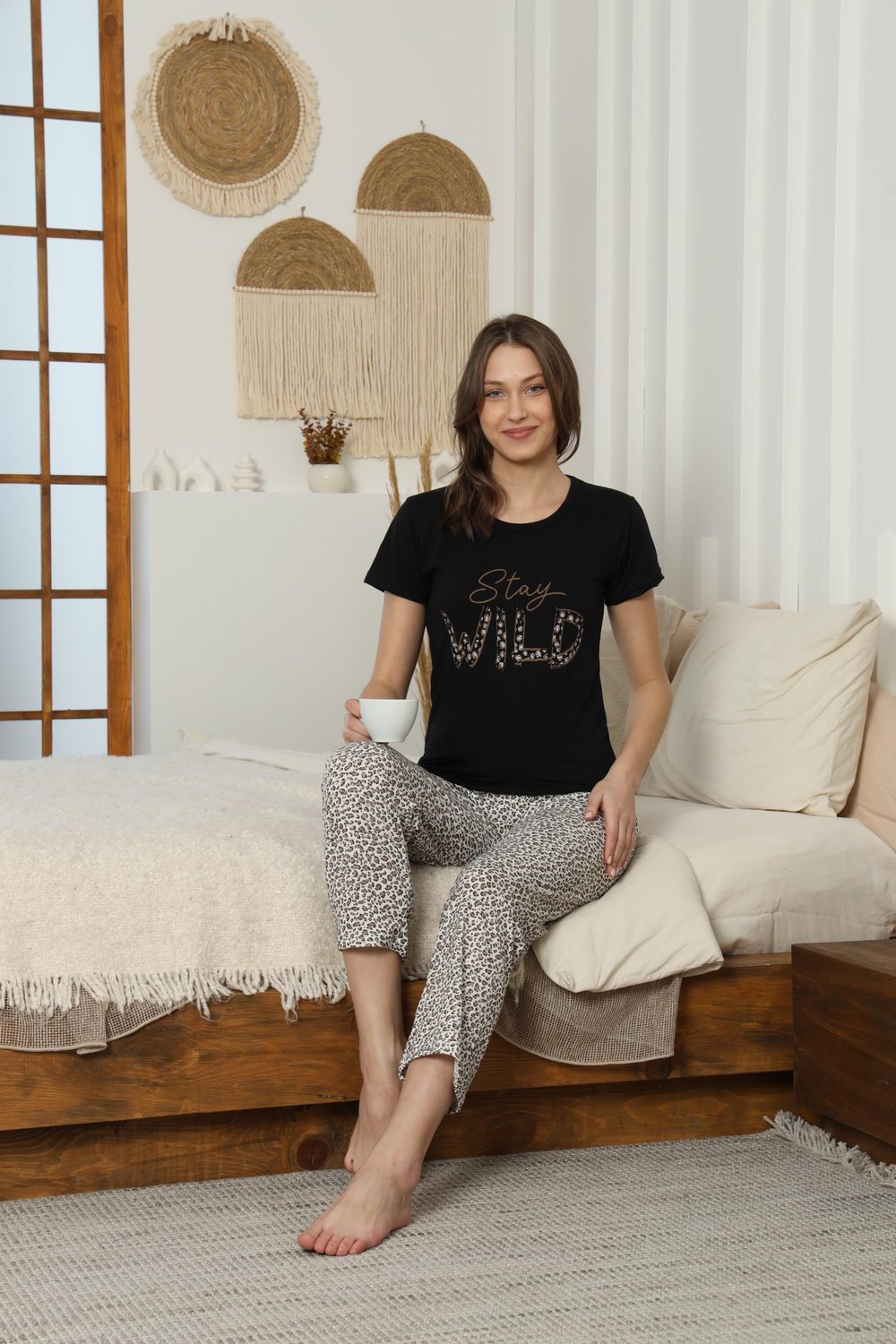 Süprem Kısa Kol Pijama Takımı