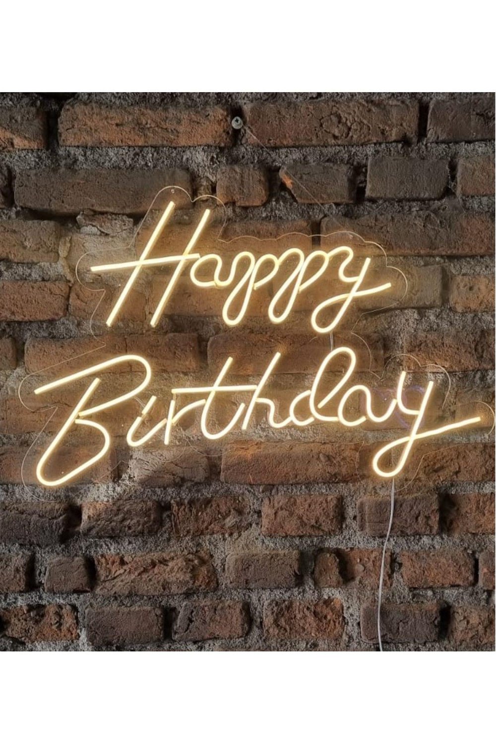 Happy Birthday Neon Tabela | Parti ve Kutlama Dekoratif Işıklı Yazı