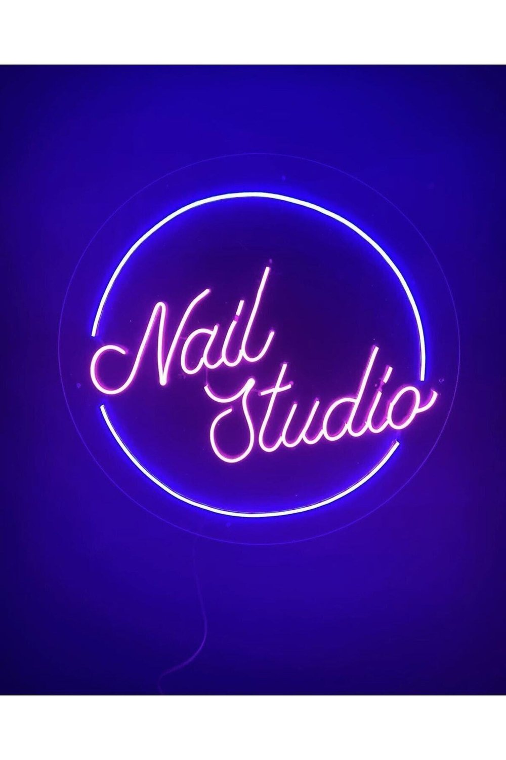 Nail Studio Yazılı Neon Tabela – Kuaför & Güzellik Salonu LED Işığı