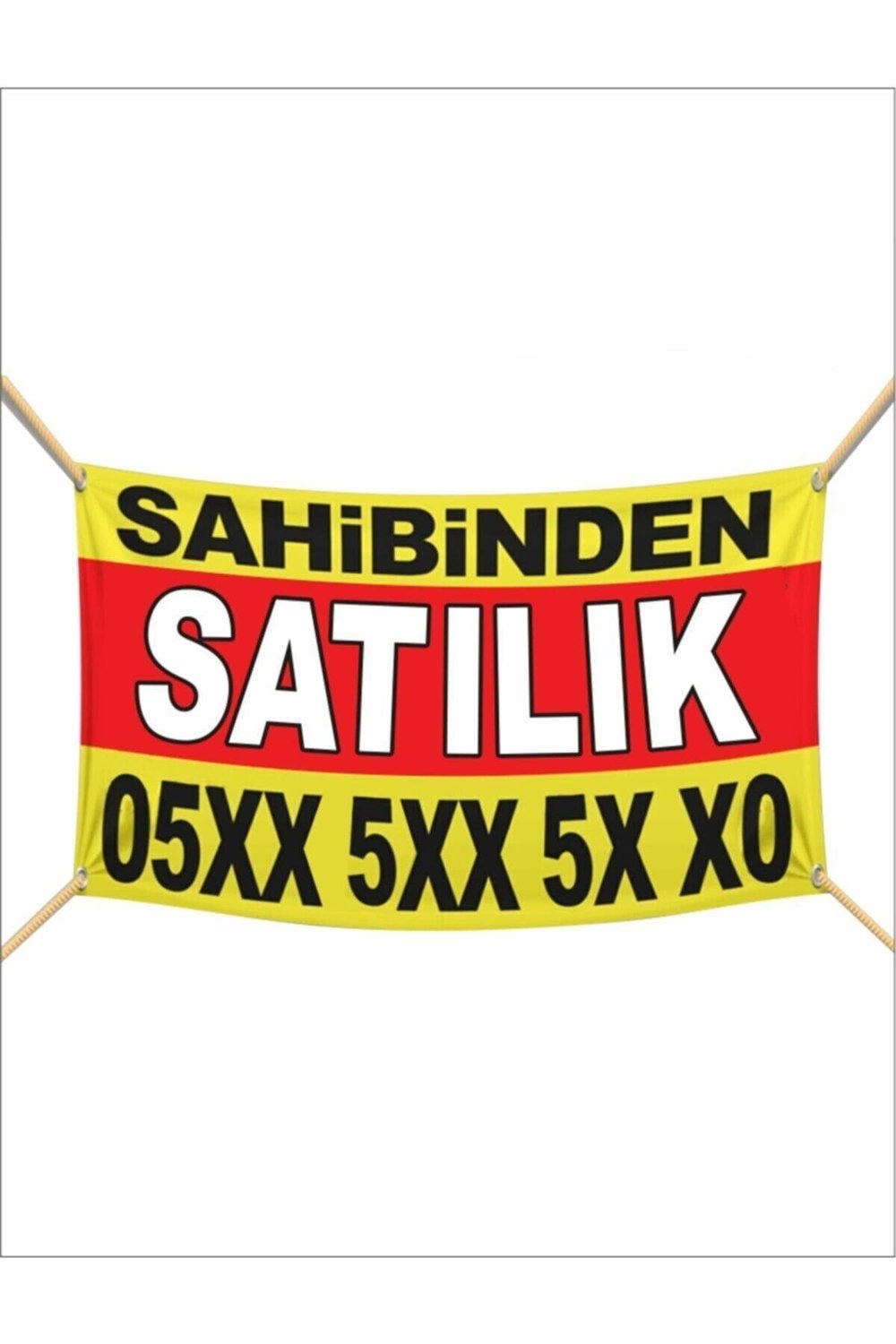 Sahibinden Satılık Branda – Dayanıklı PVC Afiş (Telefon Numaralı)